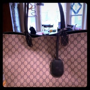 Gucci reversible tote.